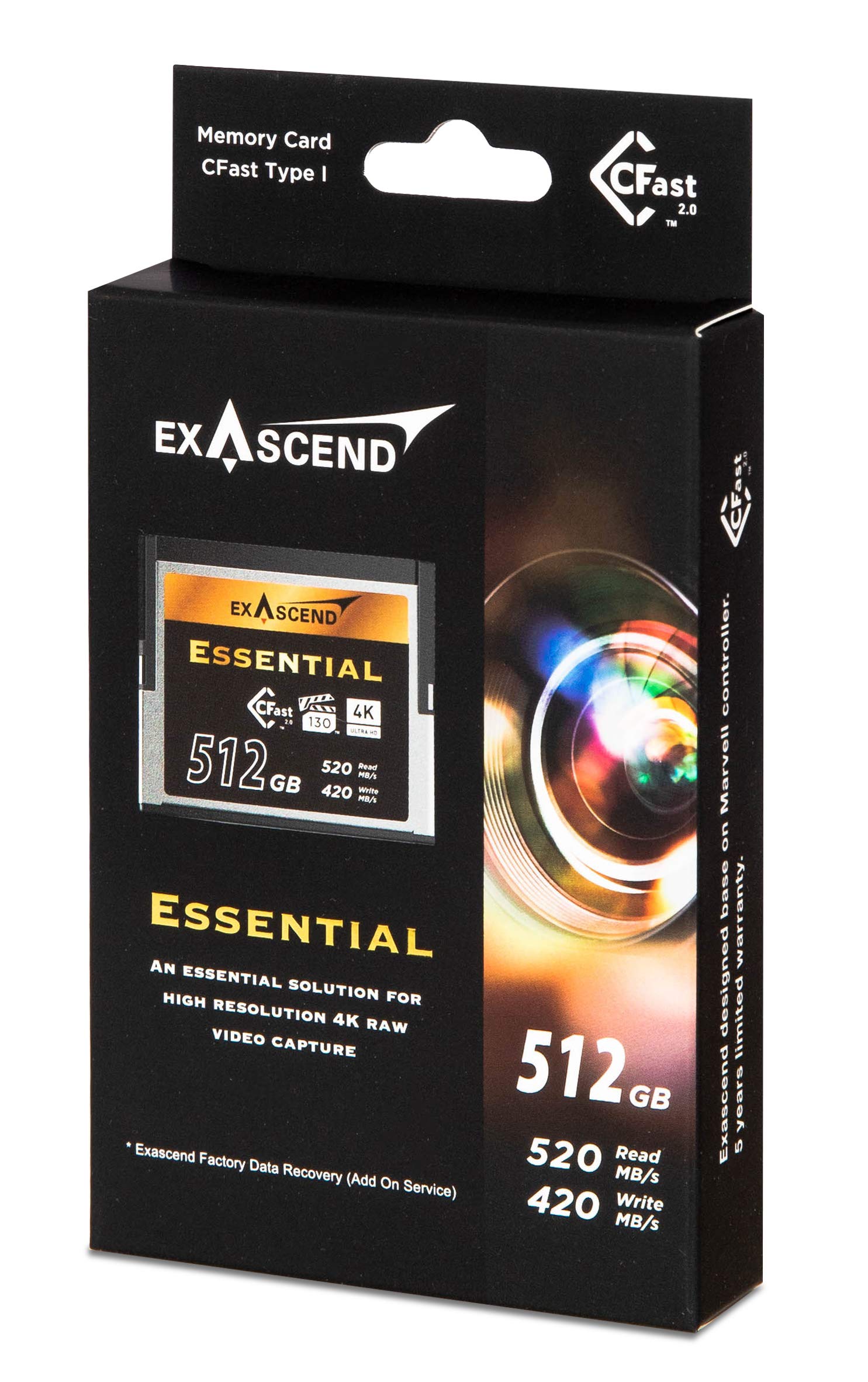 Exascend Archon Cfast 2.0 Memory Card - 512 GB : Amazon.co.uk