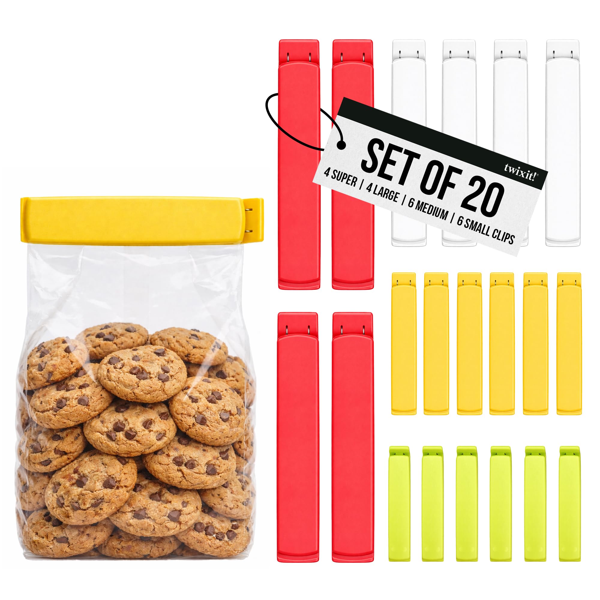 Amazon.com: Linden Sweden Twixit Bag Clips - Set of 20 - Keep Food