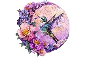 Jigfoxy Wooden Jigsaw Puzzles for Adults, Unique Animal Shape Wood Cut Puzzles