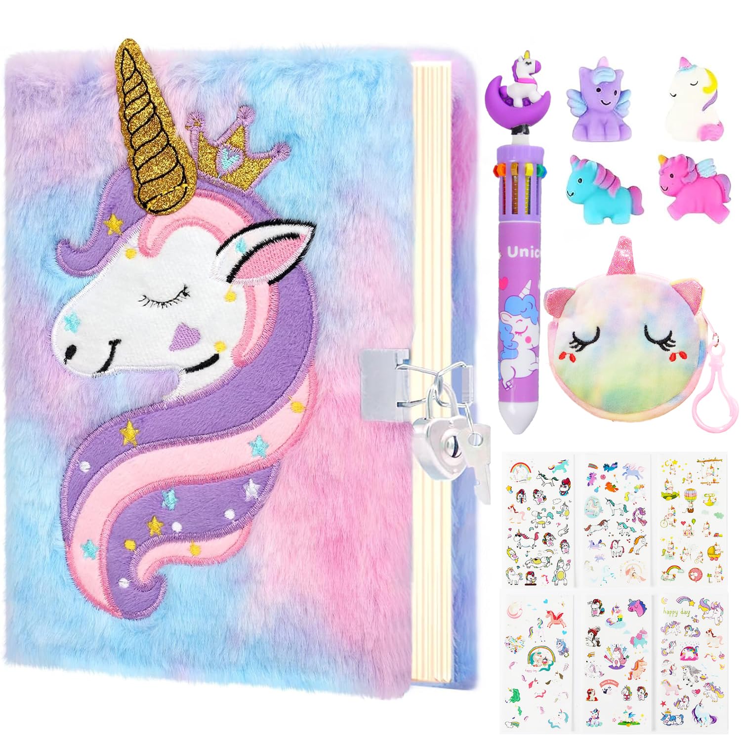 Masroo Diary for Girls, 6 7 8 Year Old Girl Birthday Gifts, Princess Diaries Girls Diary Journals, Back to School Supplies Notebook, Birthday Christmas Gifts for Daughter Granddaughter Niece