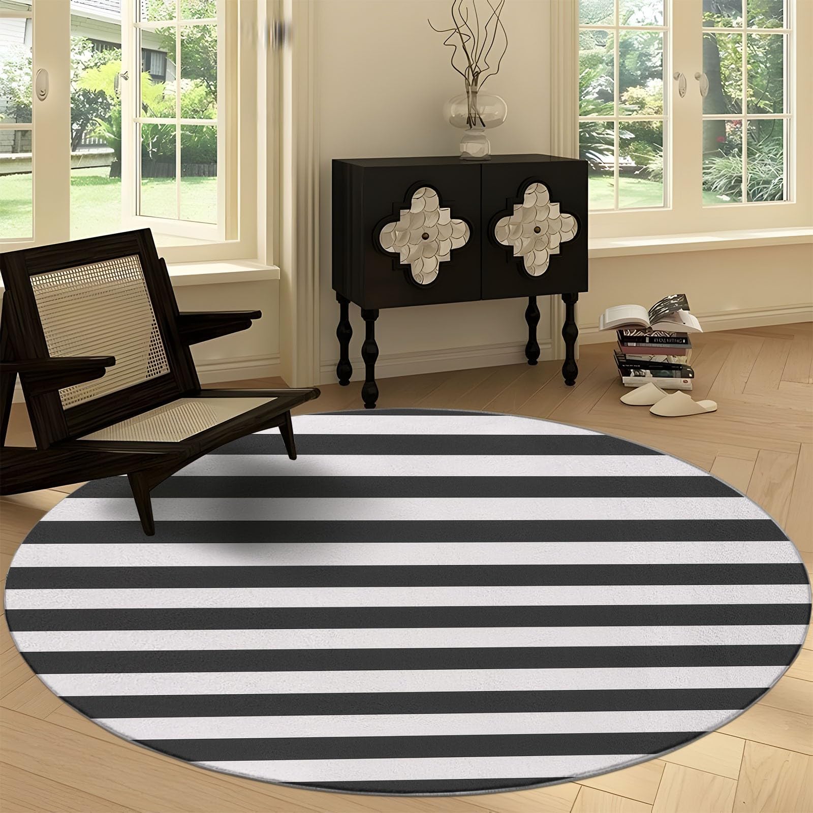 Amazon.com: Washable 4' x 4' Round Area Rug, Fashionable and