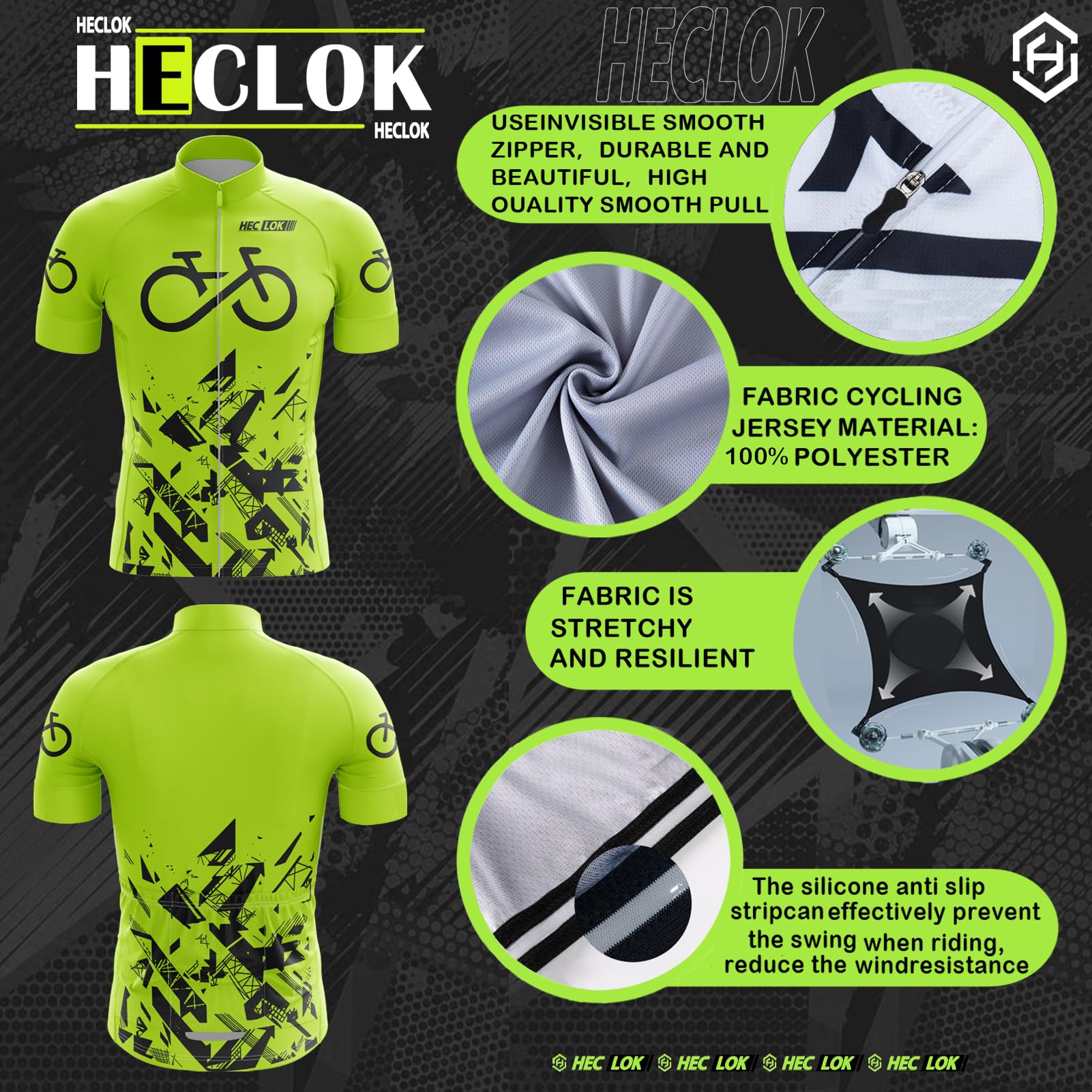 Completo Ciclismo Uomo Estivo Abbigliamento Mountain Bike Tuta mtb Maglia Ciclismo Manica Corta e Pantaloncini Bici Imbottiti Salopette Ciclismo Gel Camicia da ciclismo