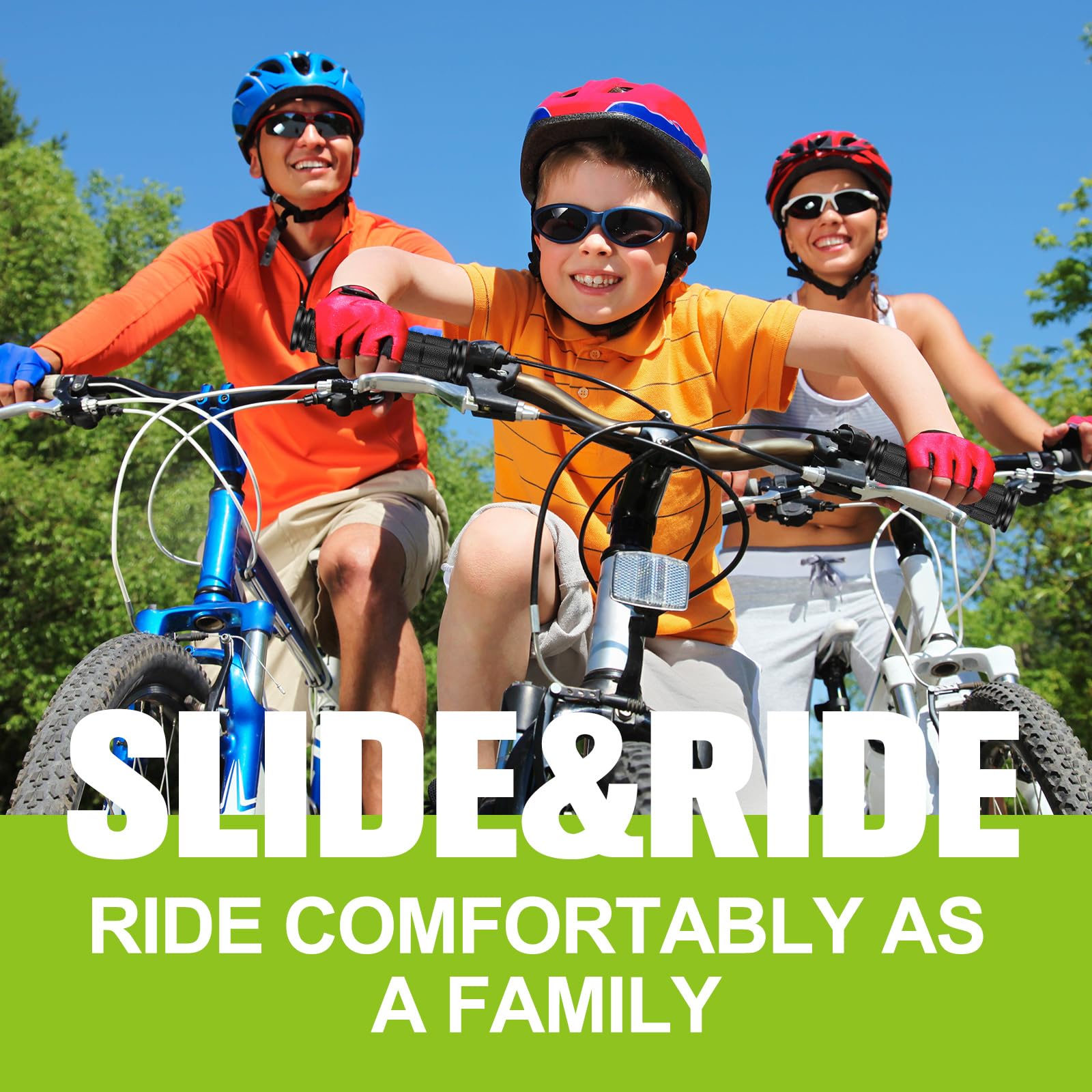 Fahrradgriffe für Kinder, rutschfest, Gummi, Schwarz, Ersatz-Fahrradgriffe für Mädchen und Jungen, Dreirad, Rollstuhl, Mountainbike, BMX, MTB, 48 Stück