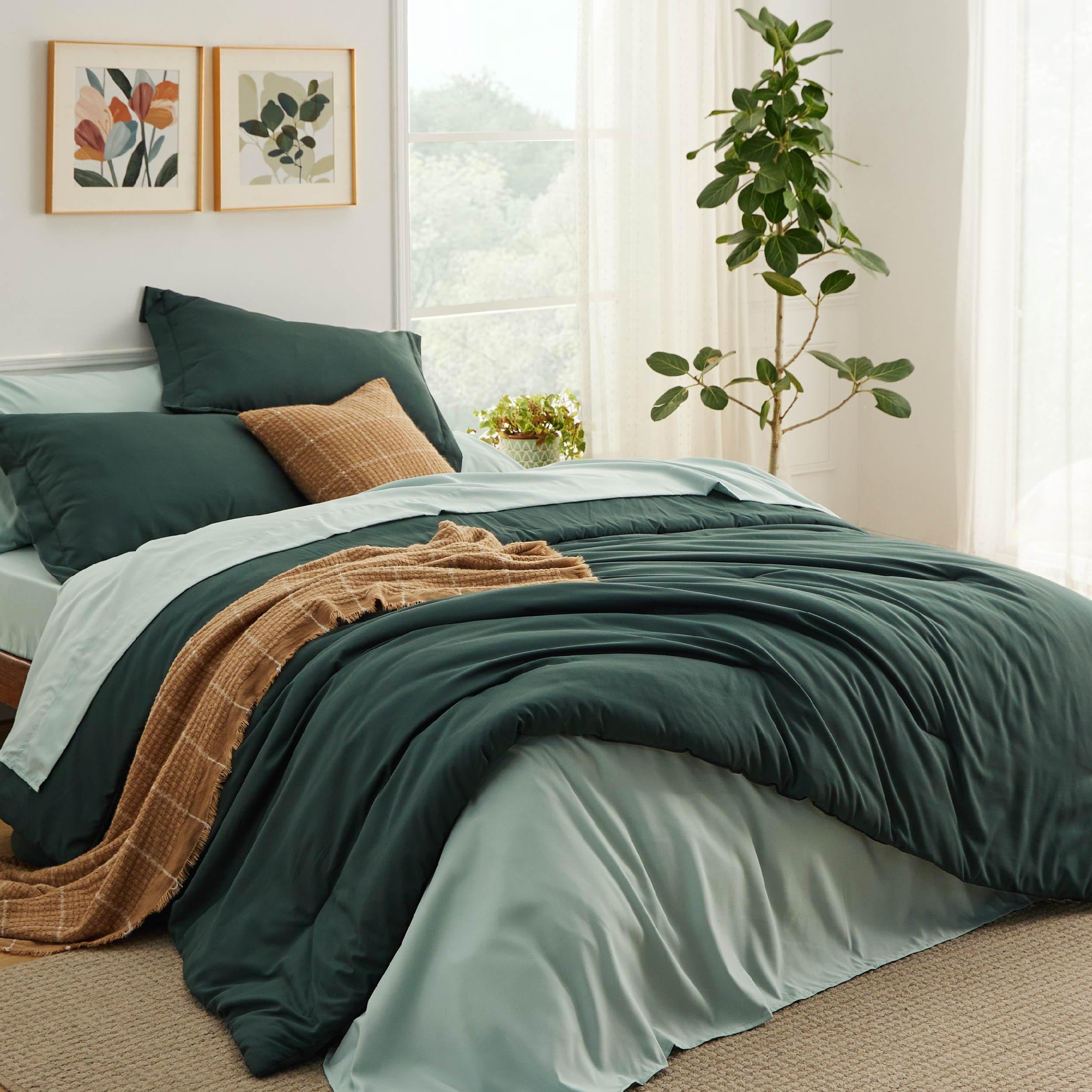 Amazon.com: Bedsure Queen Comforter Set - 7 Pieces Forest