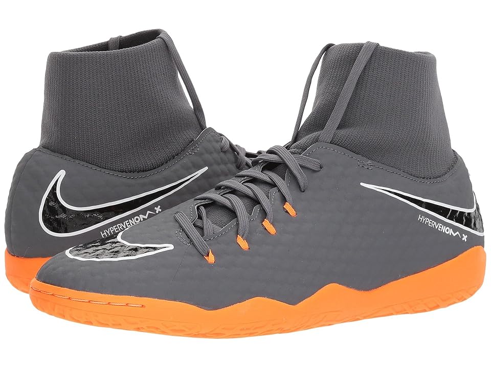 

Nike Hypervenom PhantomX 3 Academy Dynamic Fit IC (Dark Grey/Total Orange/White) Men's Soccer Shoes