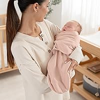 Vista 2 de Comfy Cubs - Manta para envolver fácilmente al recién nacido con cierre de cremallera, 3 unidades - 100% algodón, envoltura para bebé, pequeña