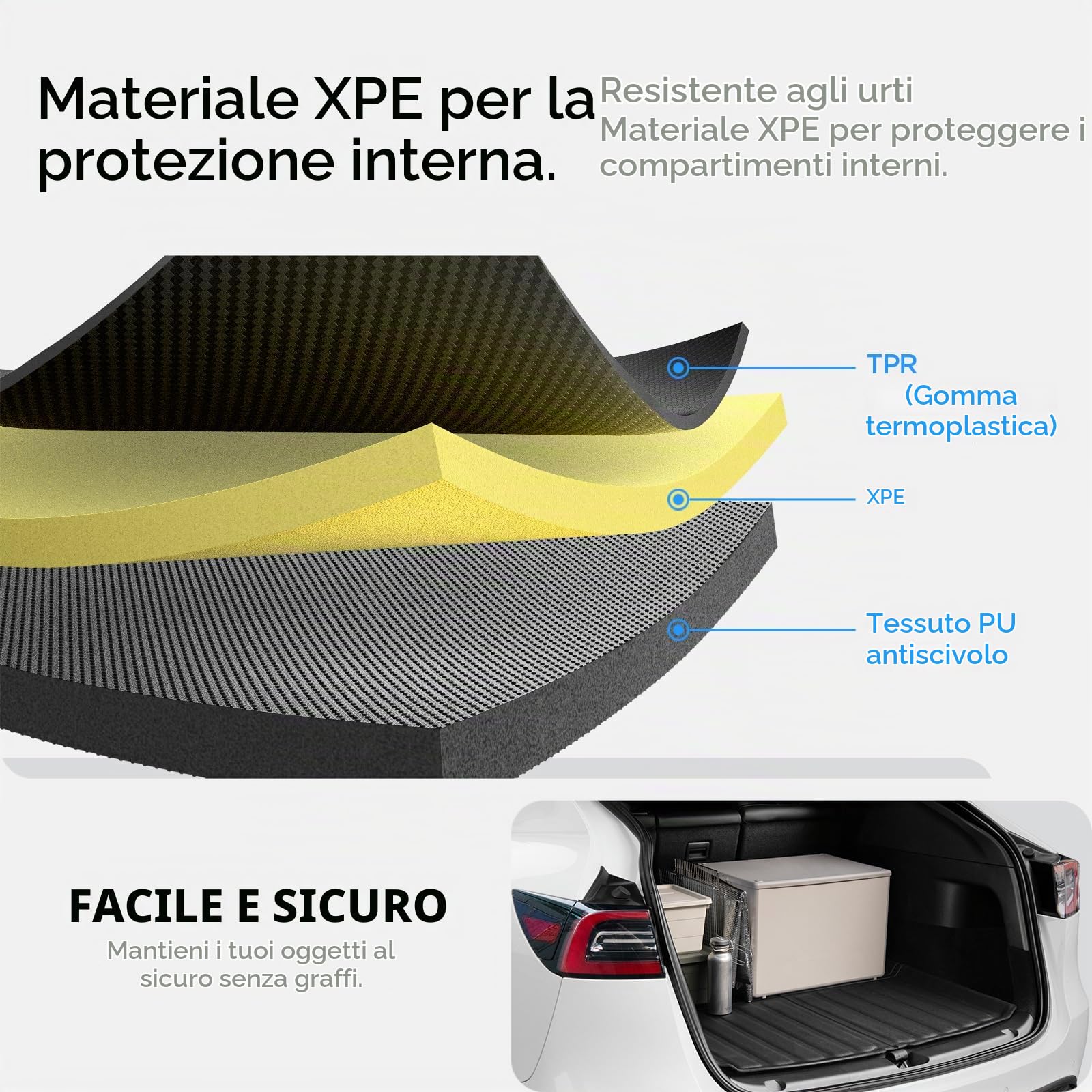 Spigen Tesla Tappetino per Bagagliaio Posteriore