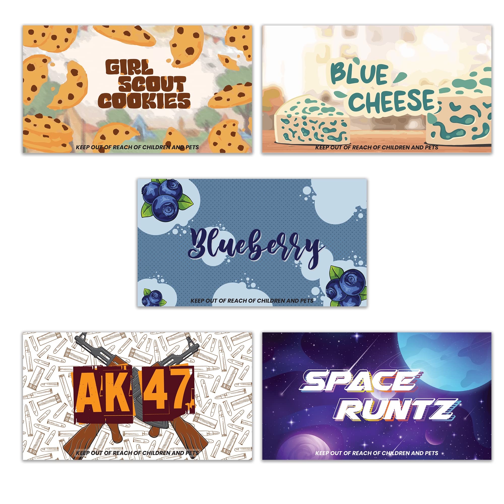 300 pcs Adhesive Label Stickers for 116mm Pre roll Tubes (SS-1, 300 Stickers)