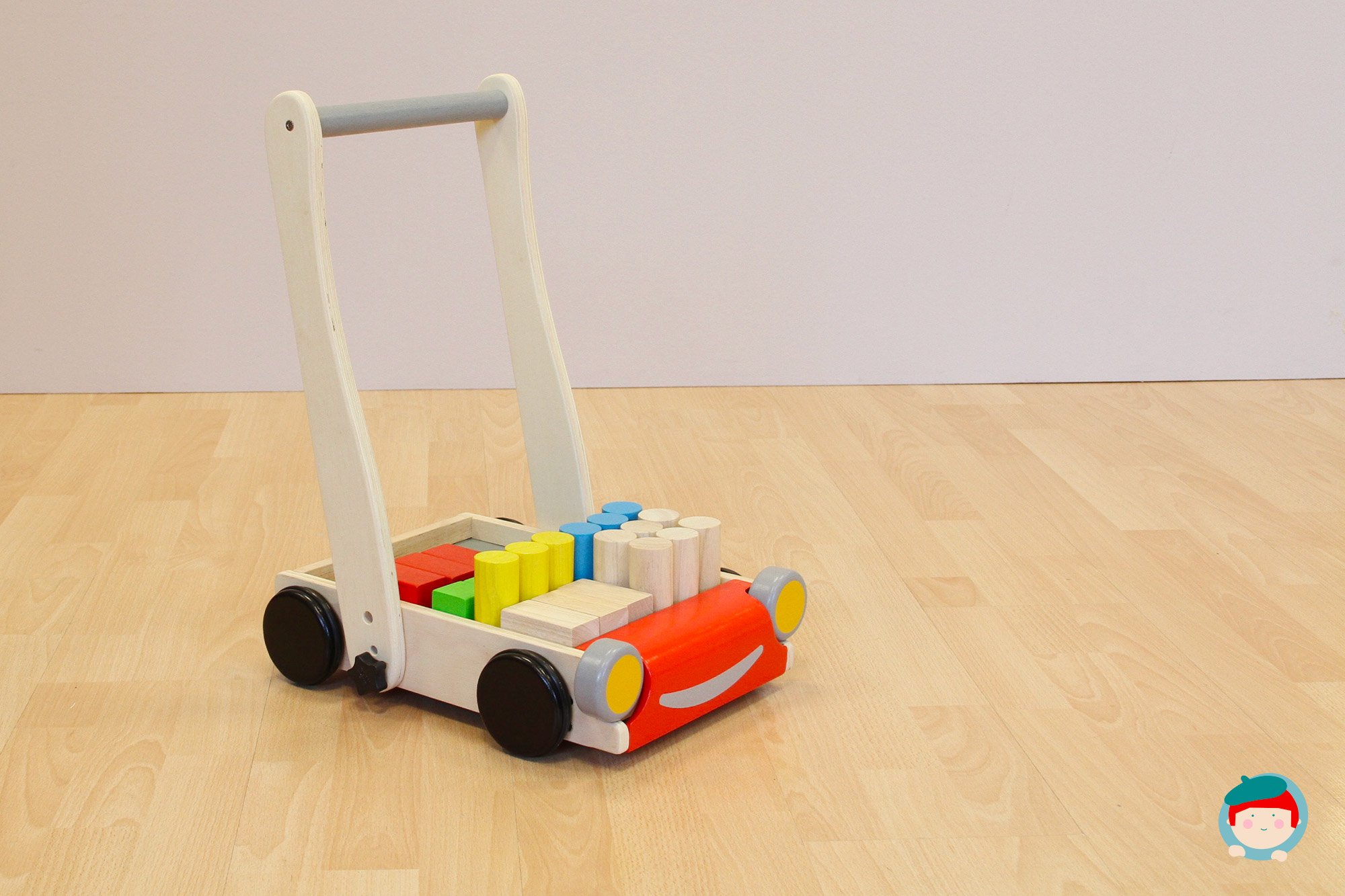 Plan Toys 51230 PlanPreschool - Andador de Madera [Importado de Alemania]