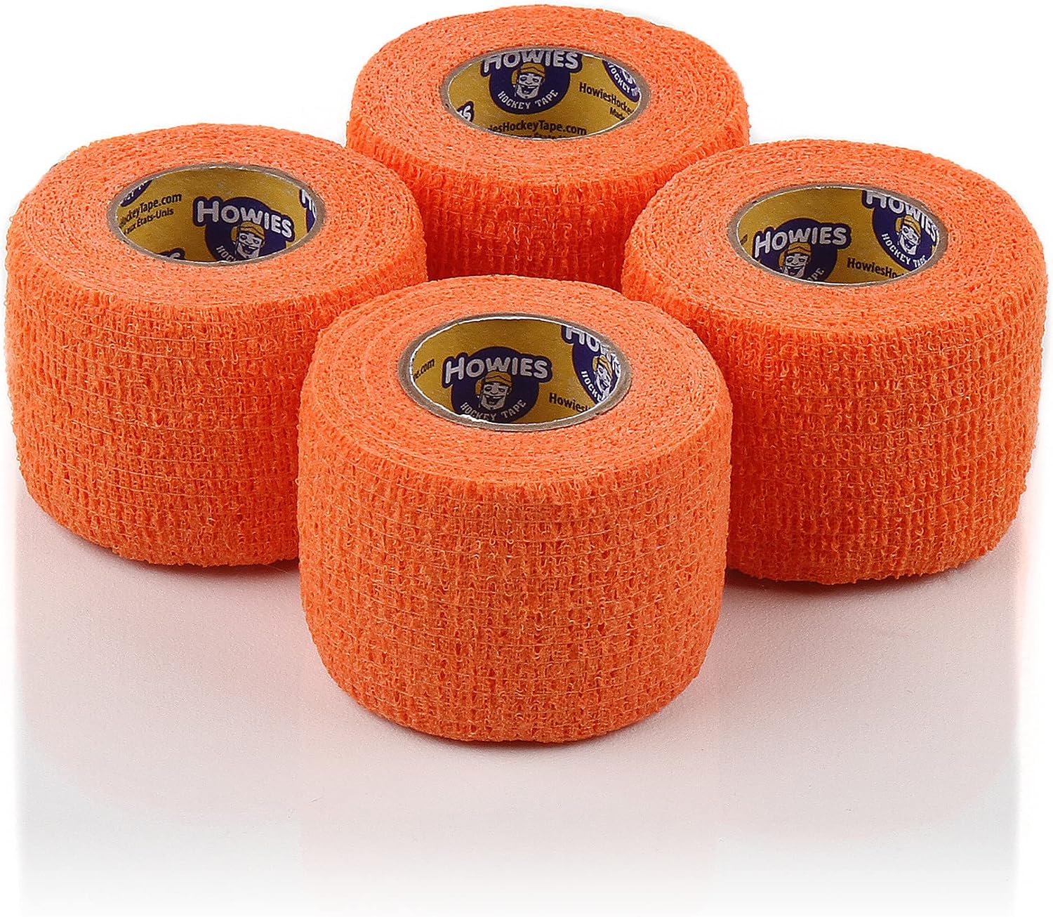 Howies Hockey Tape - Pro and Stretch Grip Hockey Tape (4 Pack) Coband Cohesive Wrap…