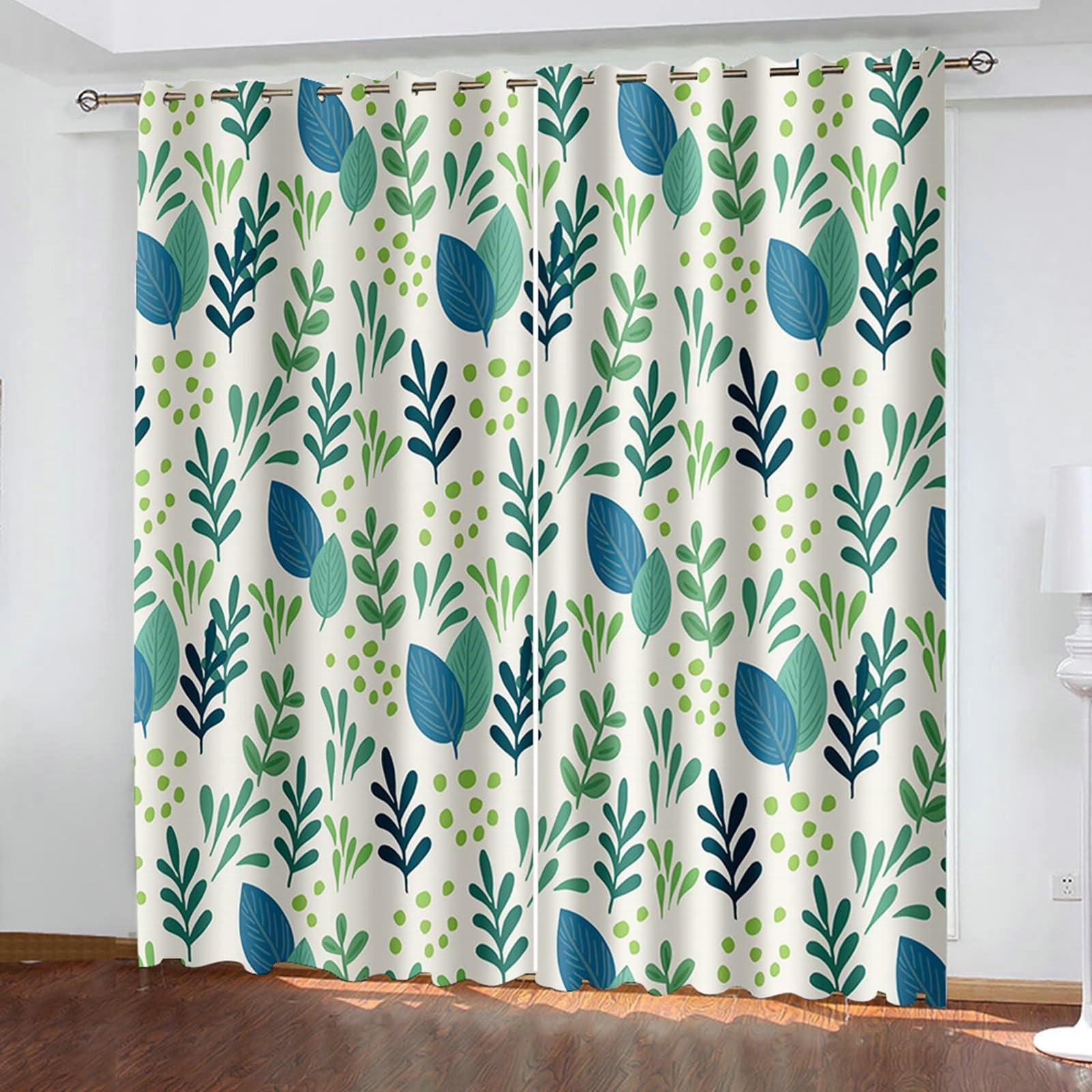 Rideau fenêtre isolant et thermique contre la lumière pour chambre à coucher 86x138cm