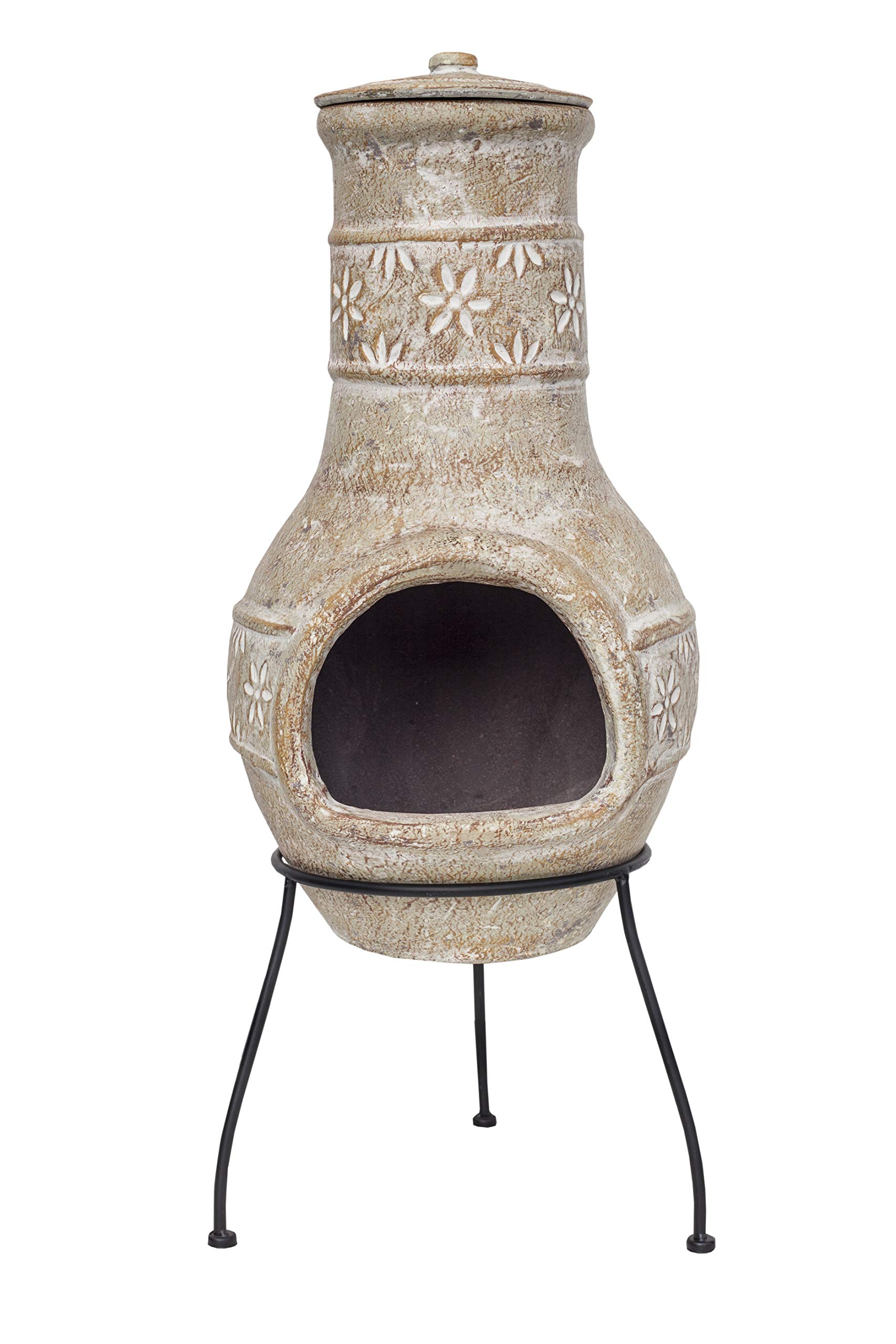 Chimenea Mexicana de Arcilla, Flor, Medio