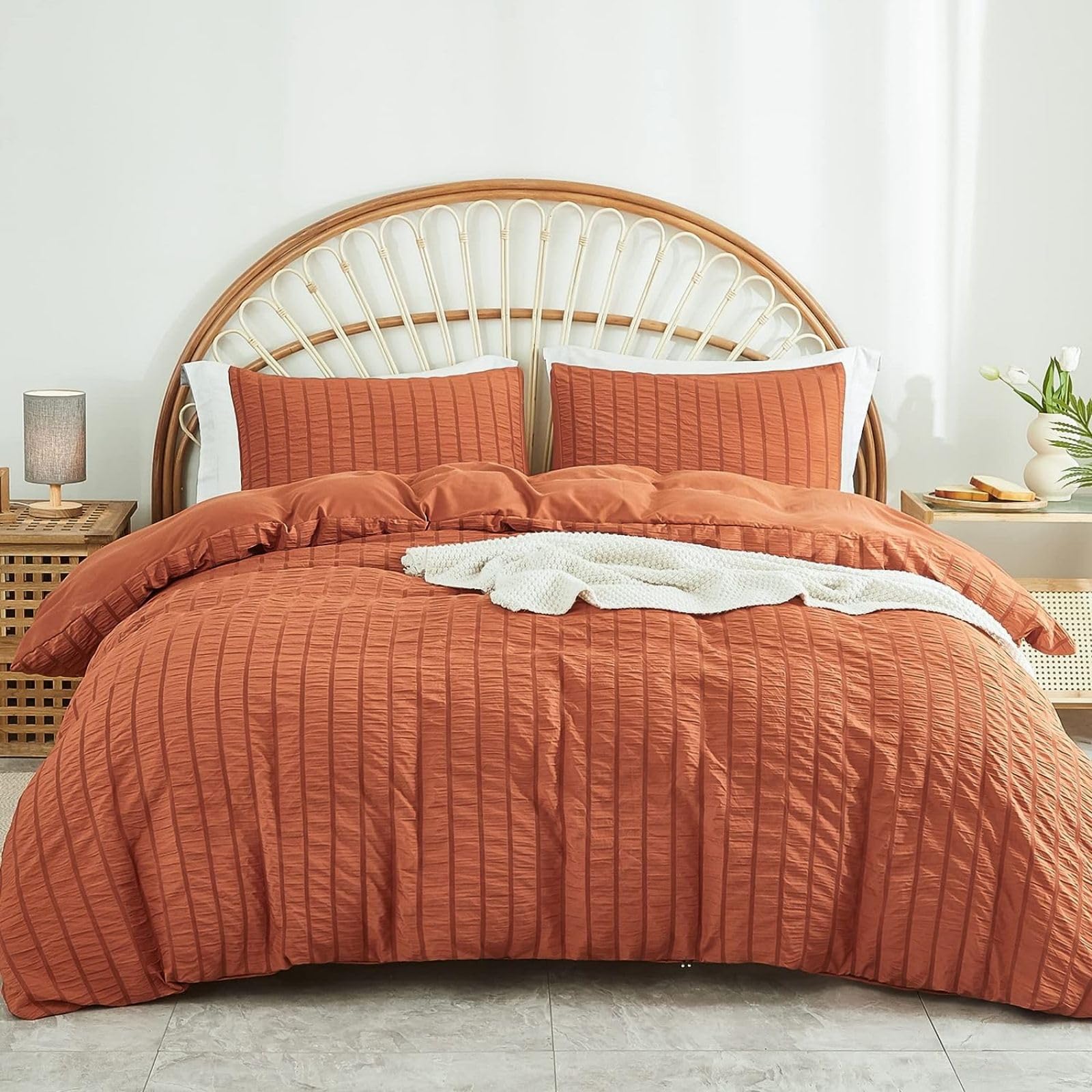 Freyamy Bettwäsche Mädchen Pintuck Plisseefalten Chic Bettwäsche-Sets Pinch Pleat Luxus Bettwaren-Sets Gebürstet Microfaser Bettbezug mit Reißverschluss und Kissenbezug 80x80cm