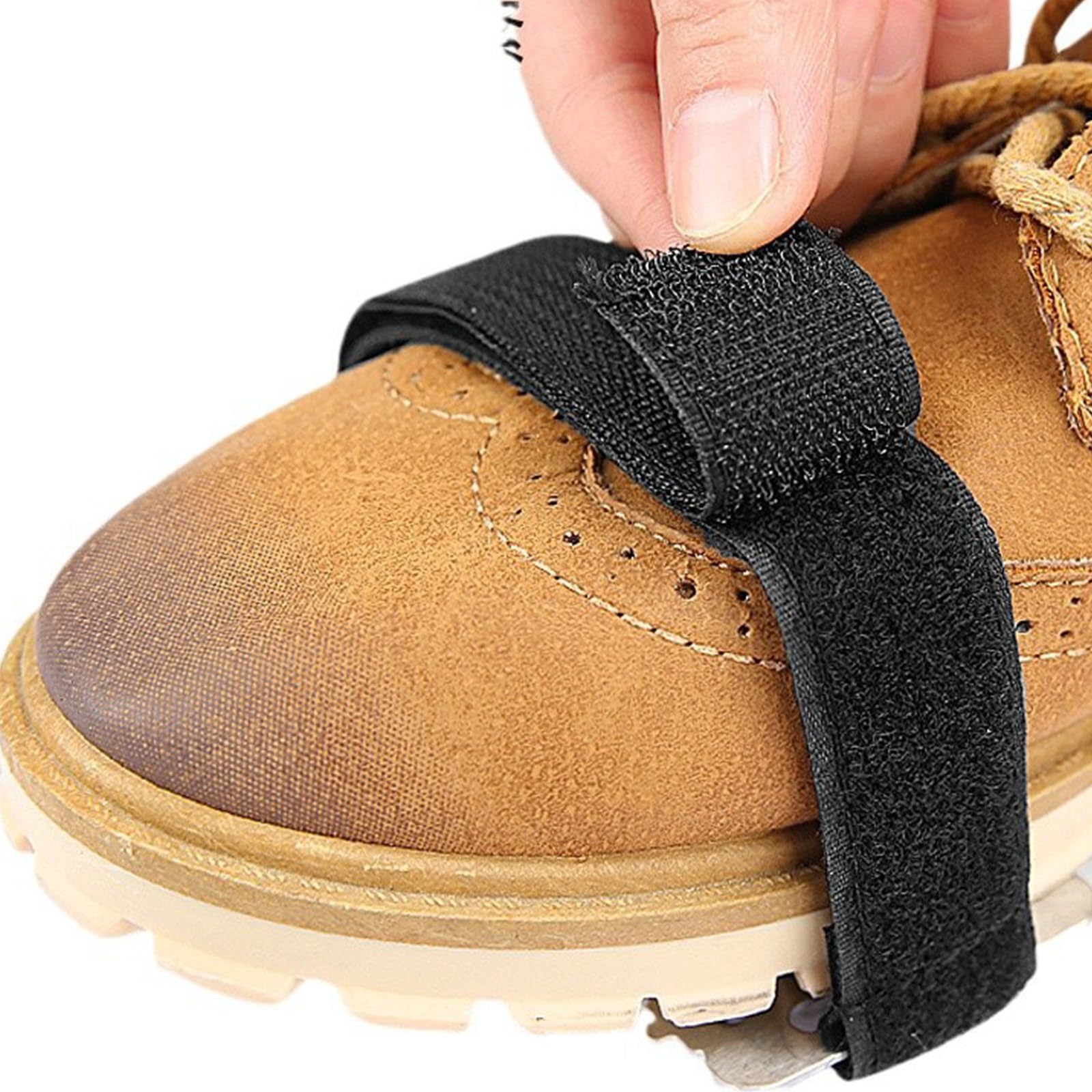 GMBYLBY 26 Teeth Ice Grippers for Shoes and Boot Nonslip Grippers Spikes Claw Ice Cleat Crampons for Hiking Fishing Walking