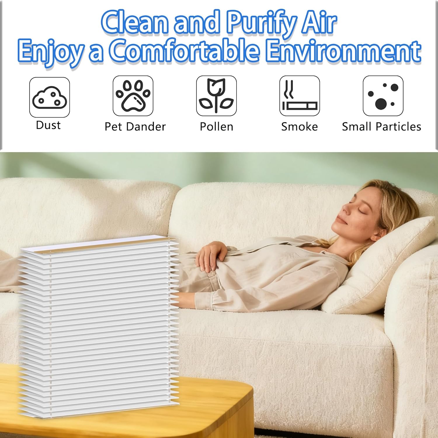 2 Pack 401 Replacement Furnace Pleated Filter | Compatible with AprilAire 2400 & Space-Gard 2400 Whole-House Air Purifiers | MERV 10, 16" x 25" x 6"