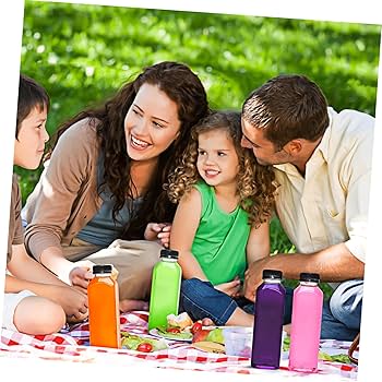 Amazon.co.jp: AOKWAWALIY ボトル 6個 四角いプラスチックの