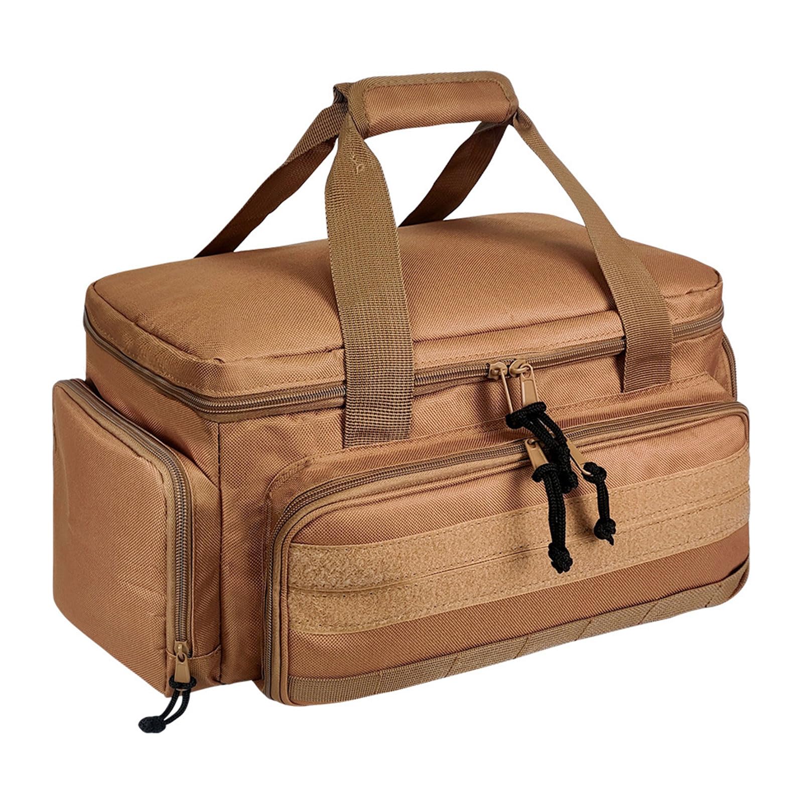 Sac à outils en polyester pour chantiers : organisateur portable électricien zippé