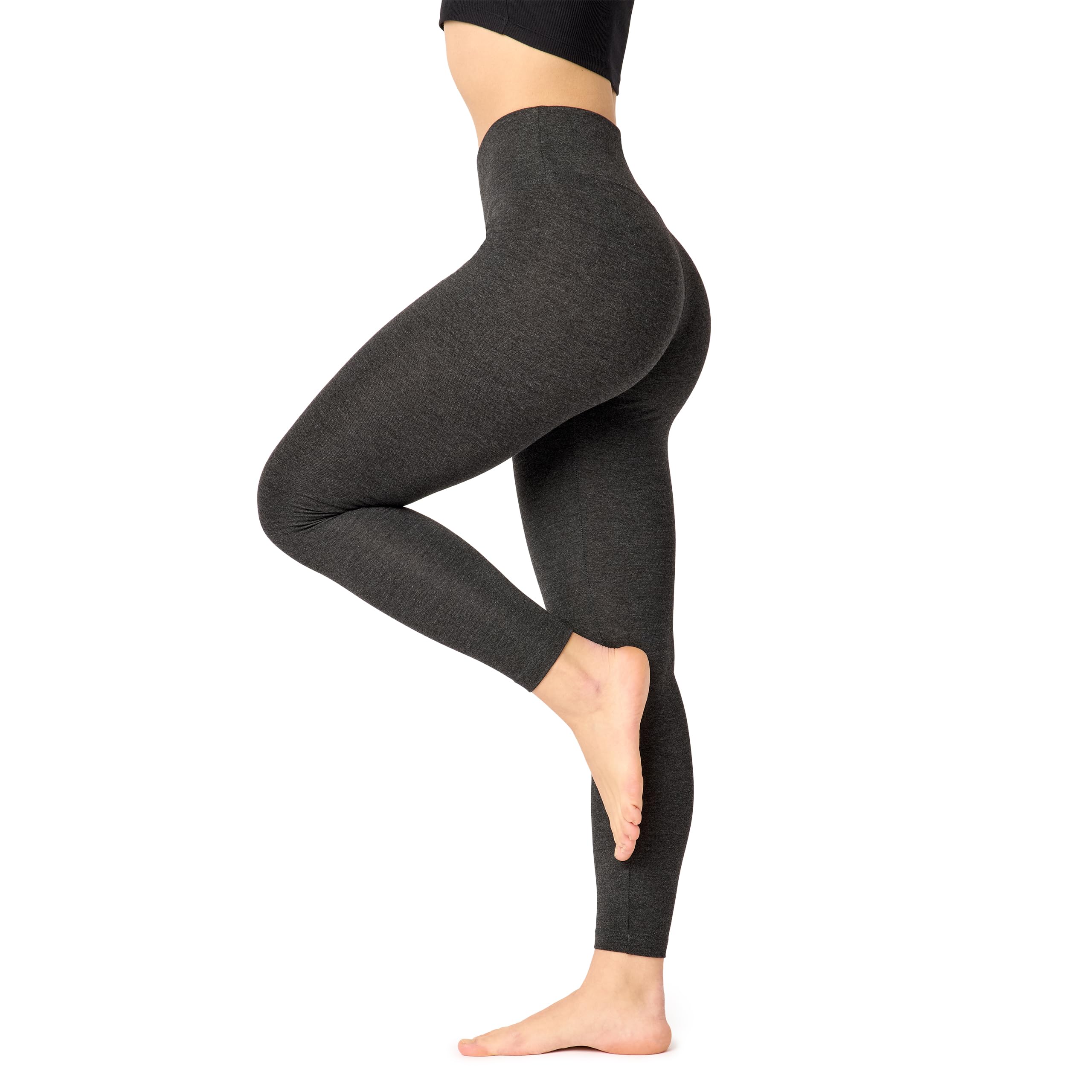 Bellivalini Damen Lange Leggings High Waist Slim aus Viskose für Sport Yoga Gym BLV50-292