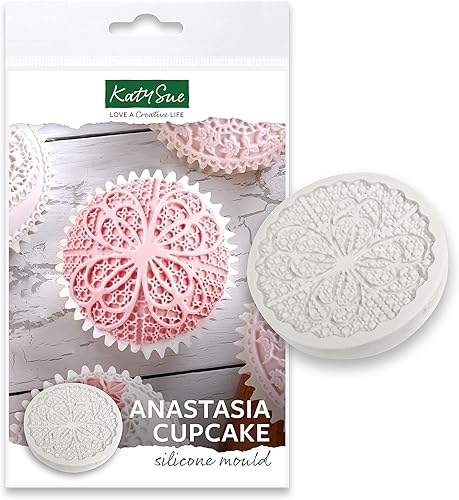 Miniatura 97 de Katy Sue Molde de silicona con volantes pequeños para decoración de pasteles estilo Lambeth - Tamaño de volantes 7.9 x 0.7 x 0.2 pulgadas