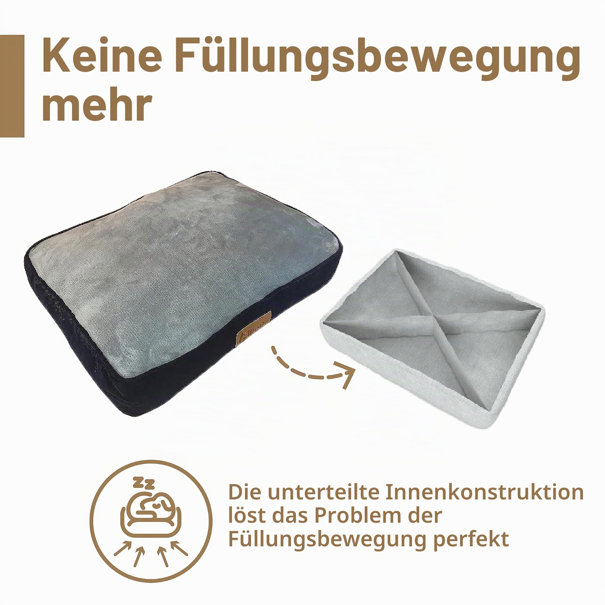 Ellie-Bo Bezug für Hundebett für Innen, weich und waschbar, Seiten: Kordsamt, Ober- und Unterseite: Kunstfell, für Matratzen in Größe XL: 100 x 66 x 10 cm, für Hundekäfige mit 107 cm, blau und grau