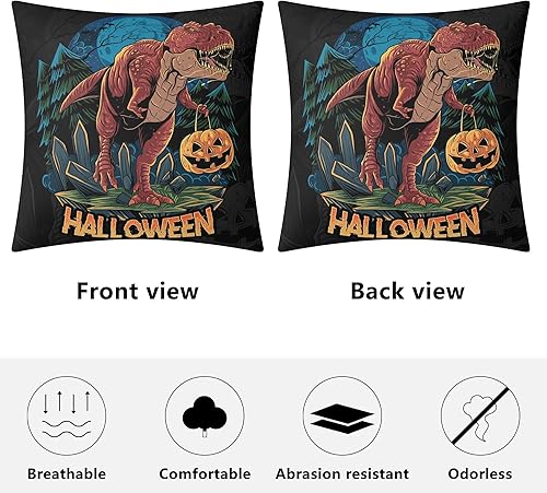 Miniatura 5 de POPCUSTOMS Fundas de almohada personalizadas de Halloween con fotos impresas de dos lados, fundas de almohada personalizadas, regalos para sofá,