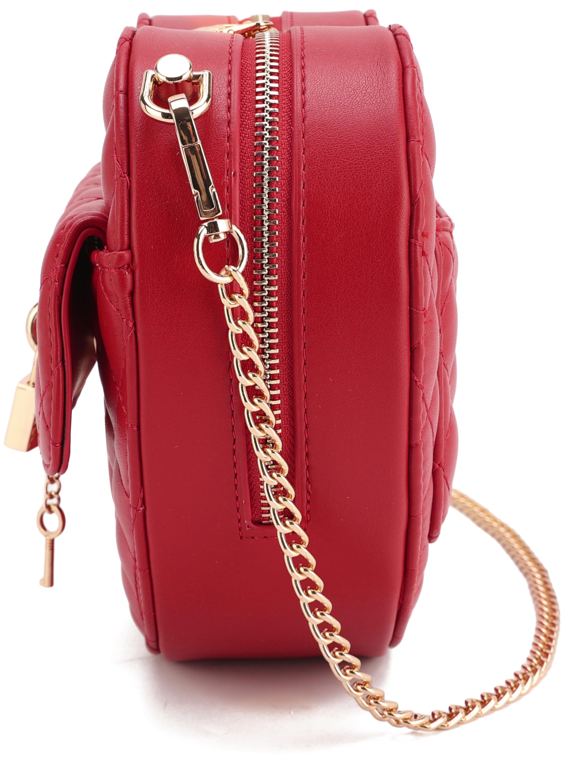 lola mae Heart Shape Satchel Crossbody Purse for women Zip Around Shoulder Bag