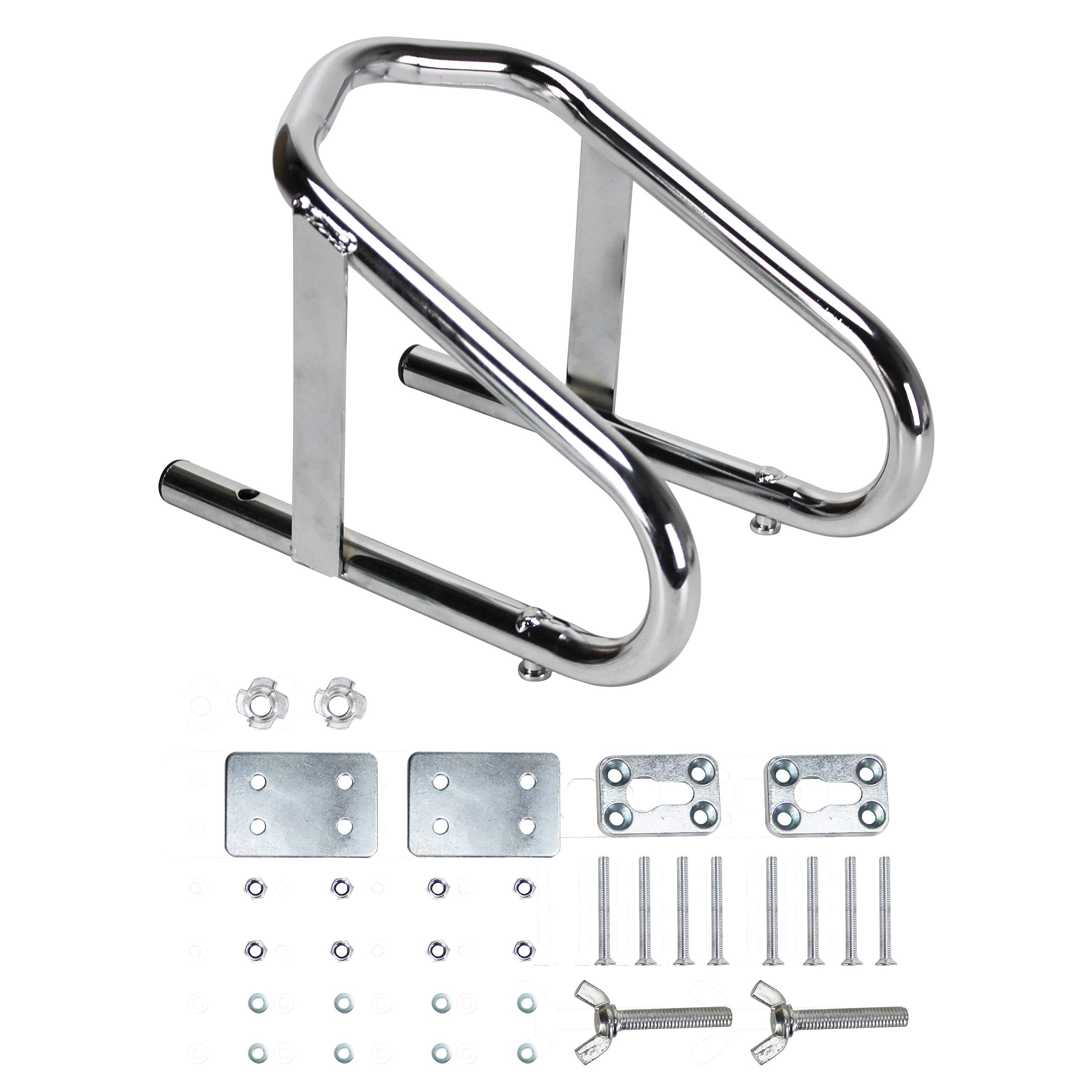 Extreme Max Deluxe Chrome Motorcycle Wheel Chock