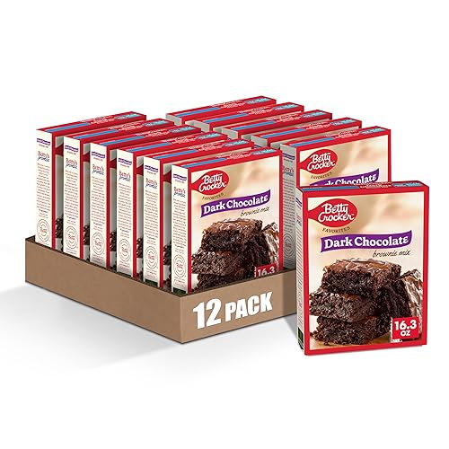Betty Crocker Favorites Dark Chocolate Brownie Mix, 16.3 oz. (Pack of 12) - Dark-Chocolate - 16.3 Ounce (Pack of 12)