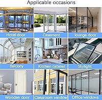 Vista 31 de TAROSE - Tira de sellado de silicona para puerta y ventana, transparente, 16 pies de largo (35 mm de ancho)