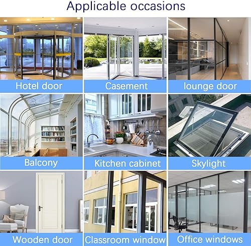 Miniatura 6 de TAROSE Burlete para puerta, 16.5 pies, burlete para puerta, tapón para puerta de ducha, sello de ventana, cinta adhesiva de silicona (blanco, 0.984