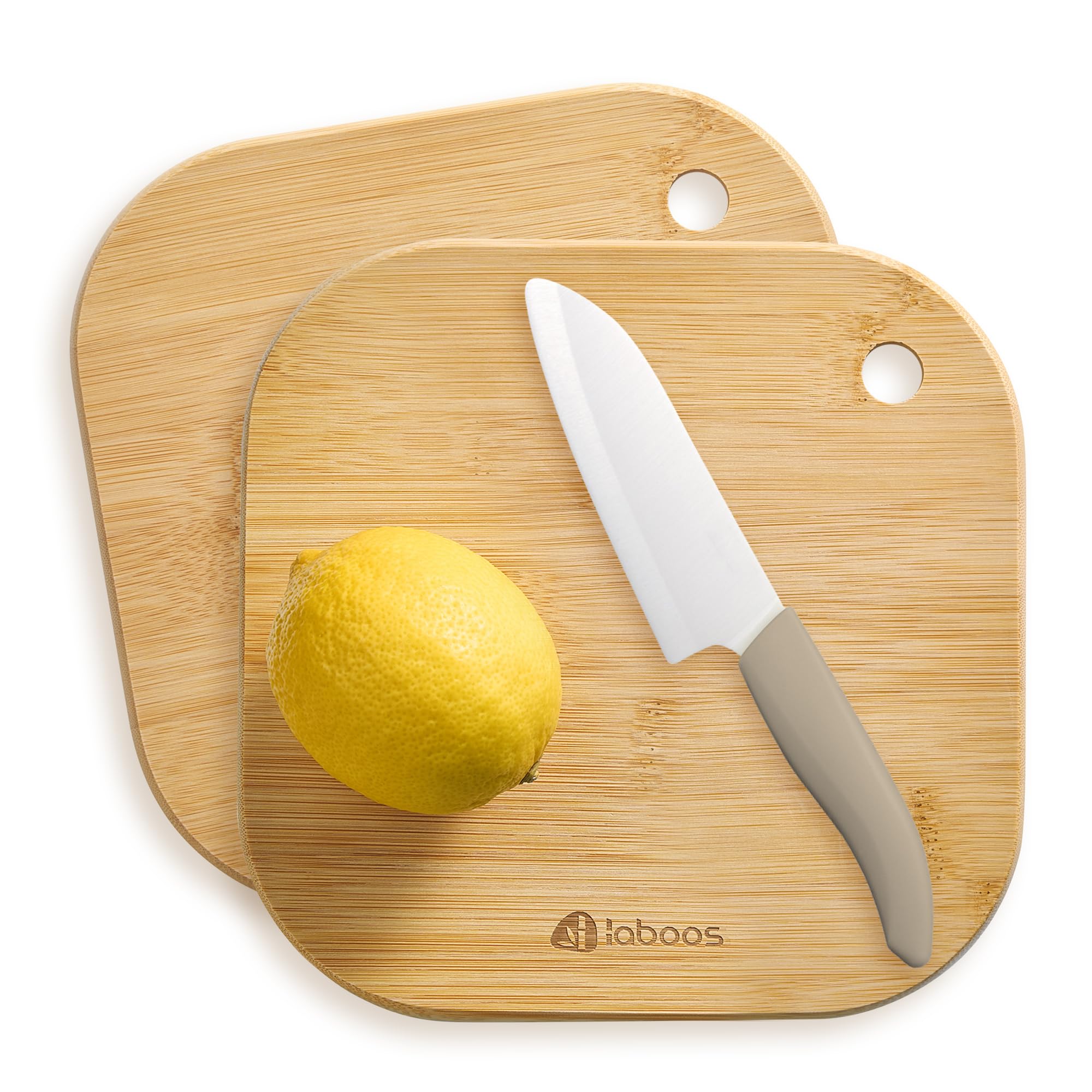 Home Mini Cutting Board Small Fruit Cutting Board Solid Bamboo Wood Board for Baby Infant dormitoryISet of 2