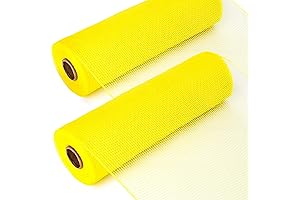 Ribbli 2 Rolls Yellow Mesh Ribbon