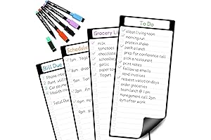 Magnetic Dry Erase List Board - Get Organized!
