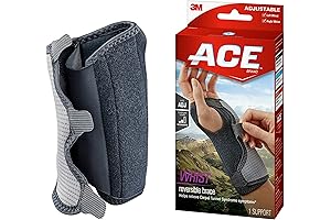 ACE Brand Reversible Wrist Brace: One-Size Comfort for Wrist Soreness and Weakness