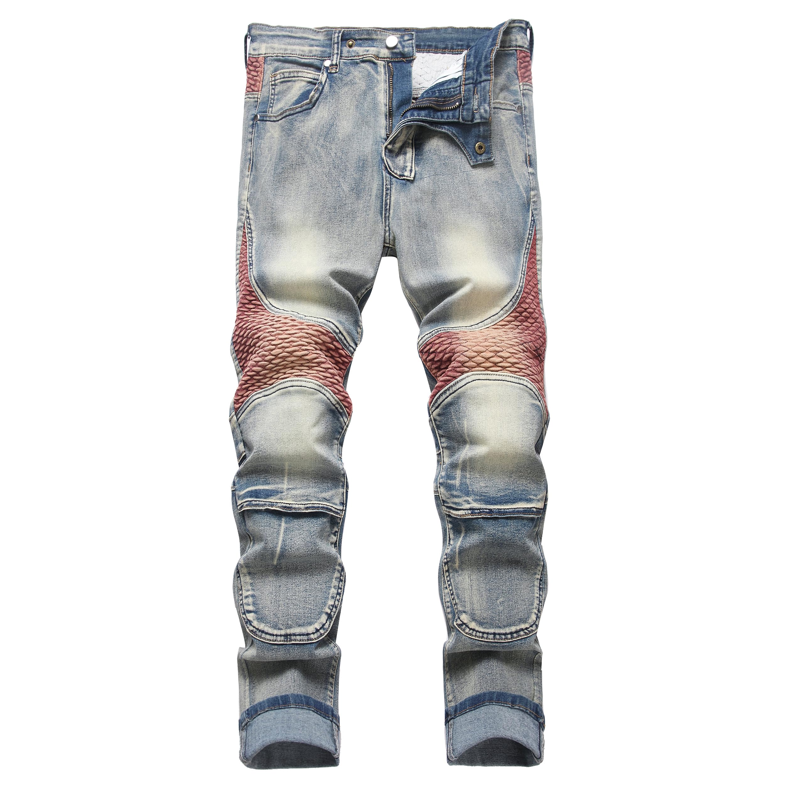 Mens Jeans Ripped Distressed Slim fit Jeans for Men Straight Leg Comfort Flex Jeans Designer Fashion Pants