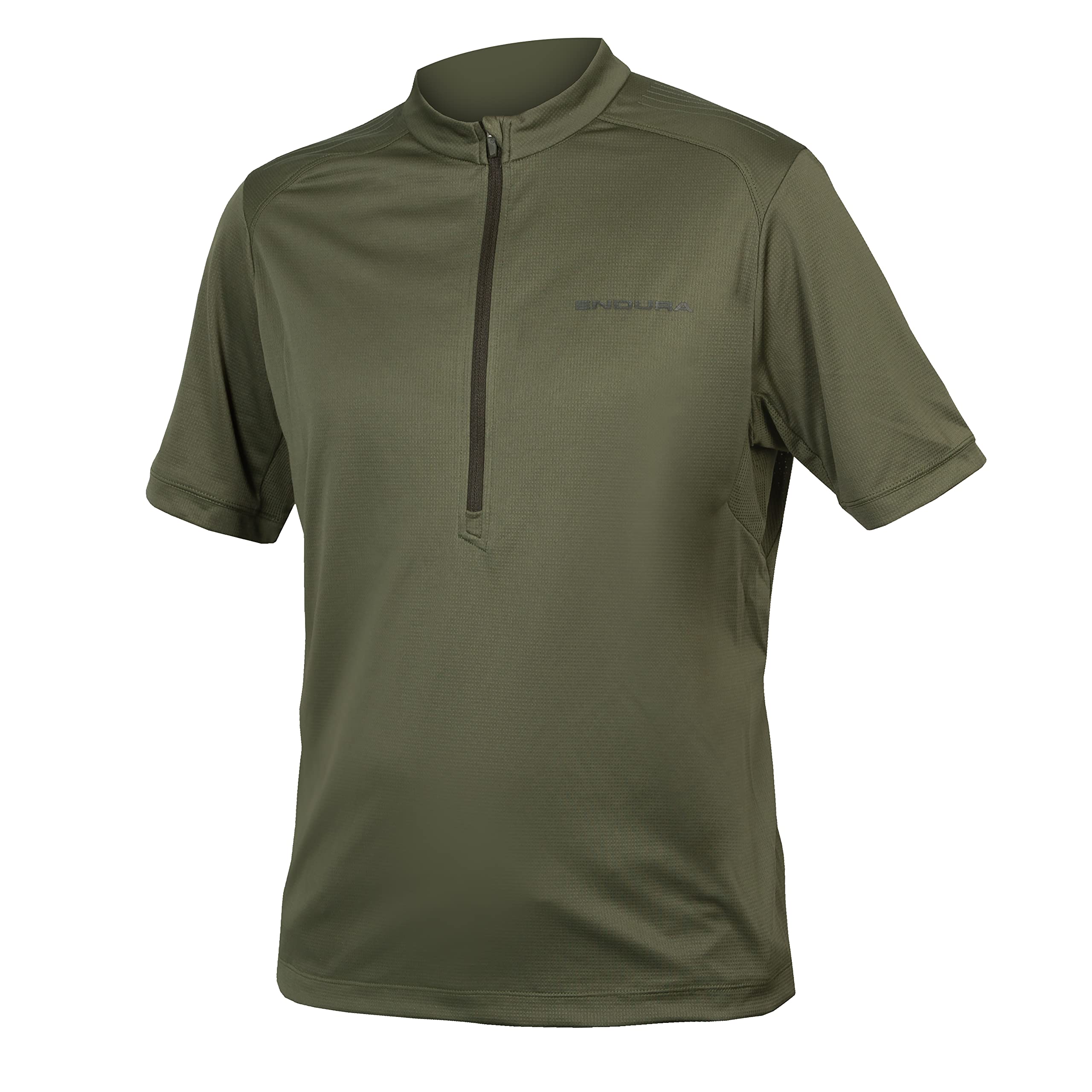 Endura Men's Hummvee Ray II Short Sleeve Jersey, Olive Green, S