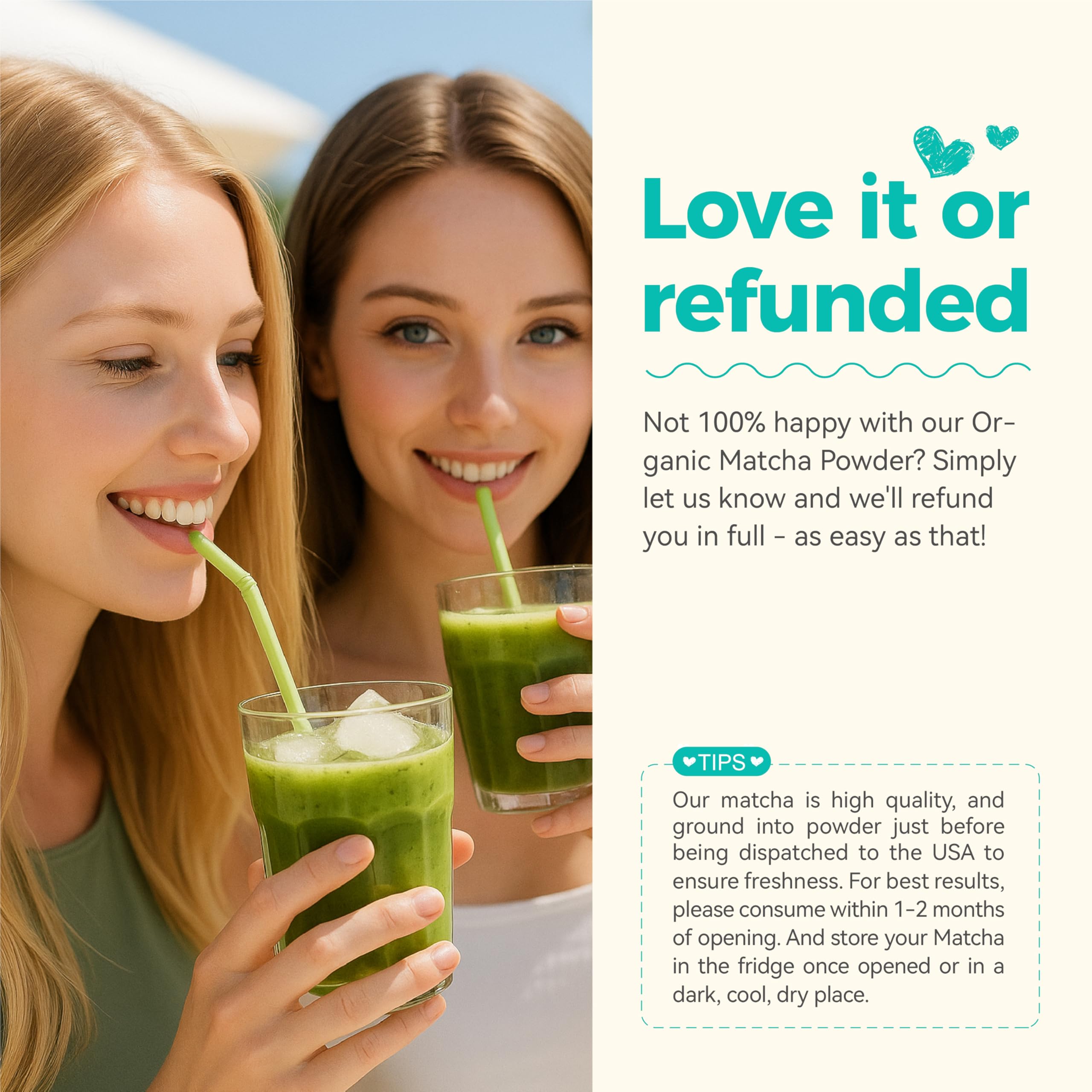 Emerail Organic Matcha Powder USDA-Certified Pure Matcha Green Tea Powder Premium Culinary Grade Perfect for Lattes Smoothies and — view 6