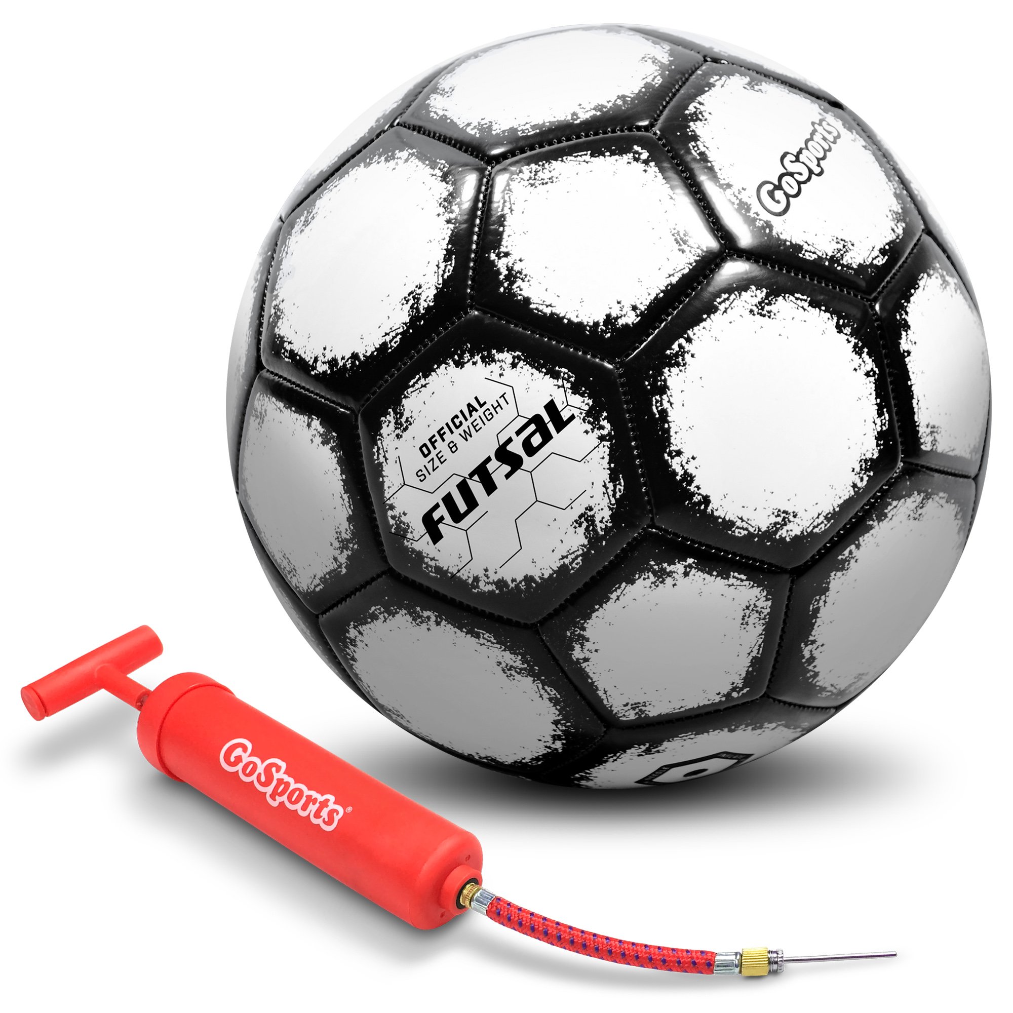 Gosports Futsal Ball con Pompa Premium – regolamento Dimensioni e Peso (Scegli Sfera Singola o Sei Pack con Mesh Bag