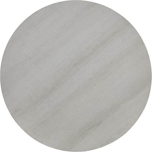 Miniatura 6 de Roundhill Furniture Anze - Juego de mesa auxiliar ovalada de madera de 3 piezas, color blanco