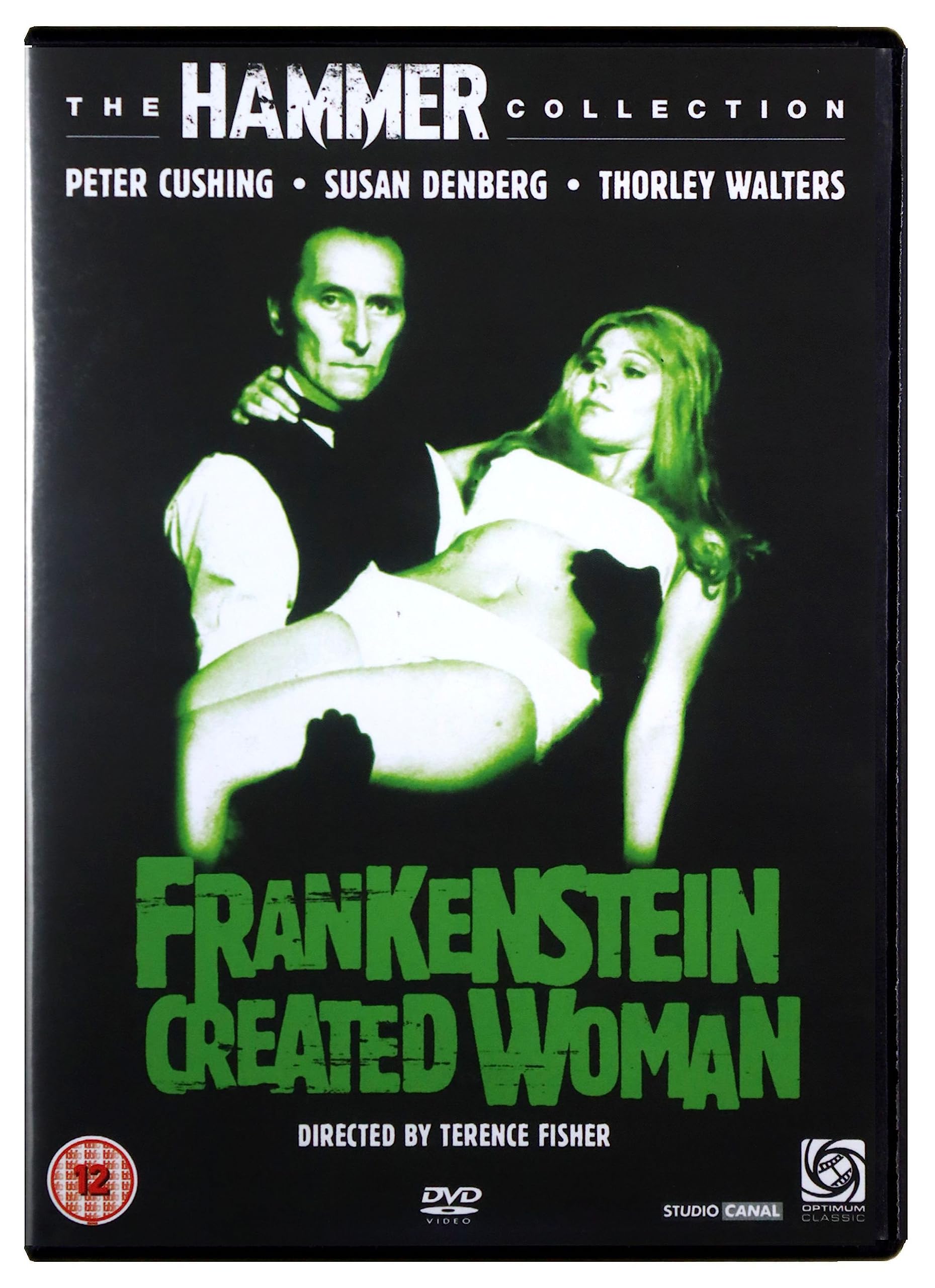 Frankenstein Created Woman ( Region 2 DVD) (Disc is Like New )