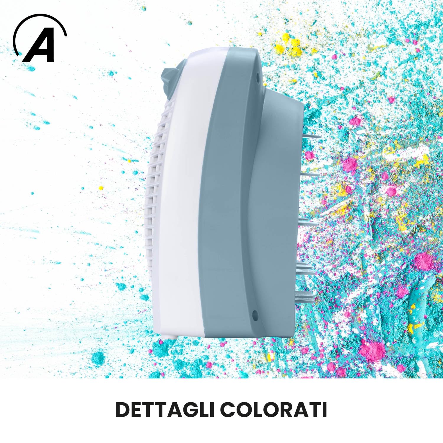 Ardes SIROCO Termoventilatore Elettrico Portatile con 2 Livelli di Potenza, Ventilazione Estiva, Termostato Regolabile, Protezione dal Surriscaldamento e Maniglia per il Trasporto - 5