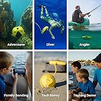 Vista 6 de Chasing Dory - Cámara subacuática de dron, 1080p Full HD fotografía subacuática Rov, observación en tiempo real, aplicación y control remoto