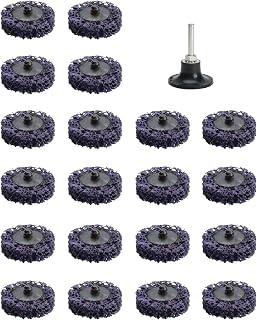 AuInn 20 Packs Quick Change Easy Strip Discs + 1 Pack 1/4 inch Holder for Removes Rust, Cleans Welds