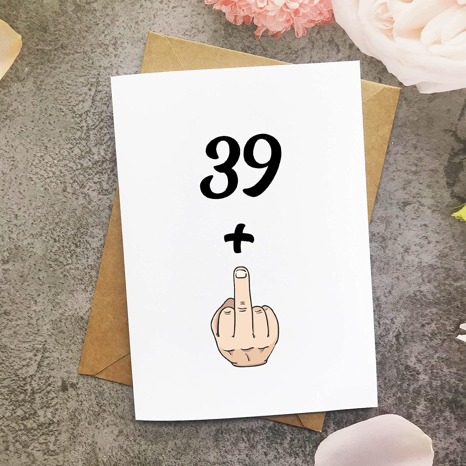MAGJUCHE Funny 40th Birthday Card, 39+1 women Or Men Sweet 40 Years Old Birthday Gift Joke Card