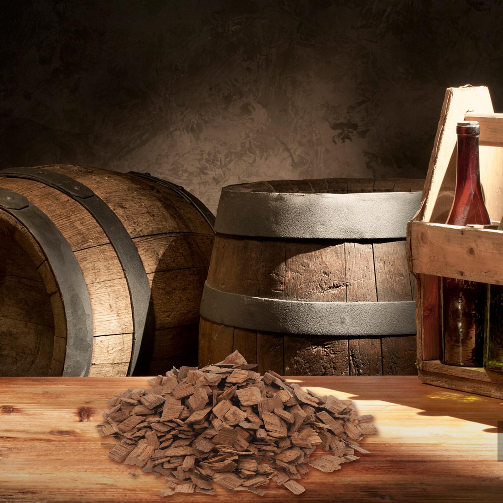 PRETYZOOM - 100g Trucioli di Quercia Francese per Vino Rosso e Whisky, Trucioli di Rovere per Fermentazione, Tostatura Media
