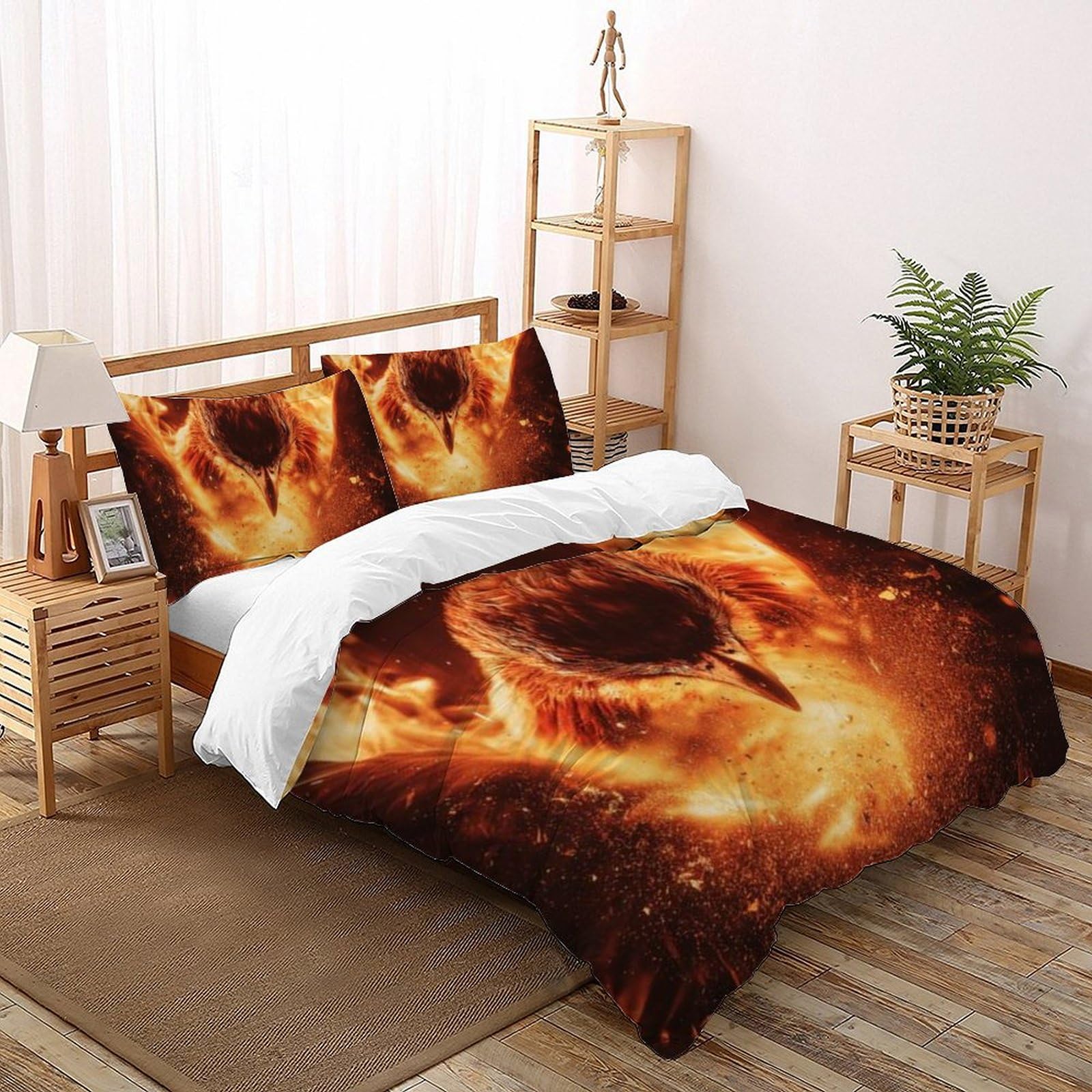 Parure de lit garçon housse de couette king 220x240cm animaux imprimé 3D microfibre