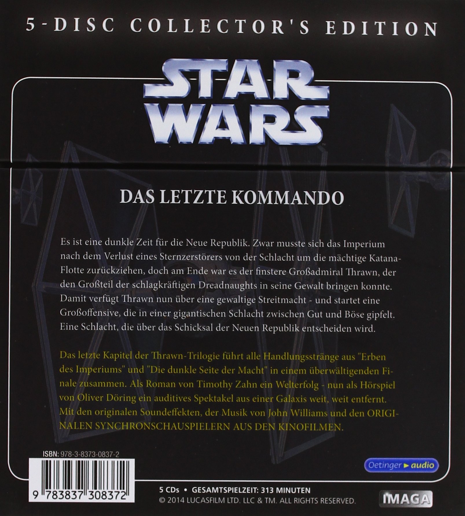 Star Wars. Das letzte Kommando (Teil 1-5): Das komplette Hörspiel auf 5 CDs