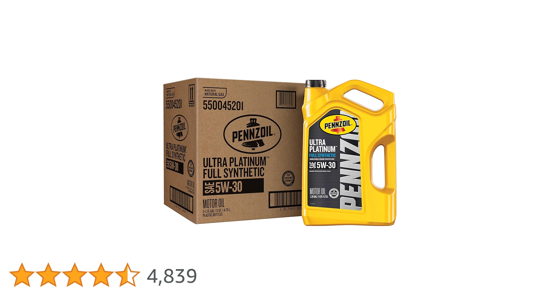 Amazon | Pennzoil 550038320 Ultraプラチナ5 W-30 Full Synthetic Amazon | Pennzoil 550038320 Ultraプラチナ5 W-30 Full Synthetic