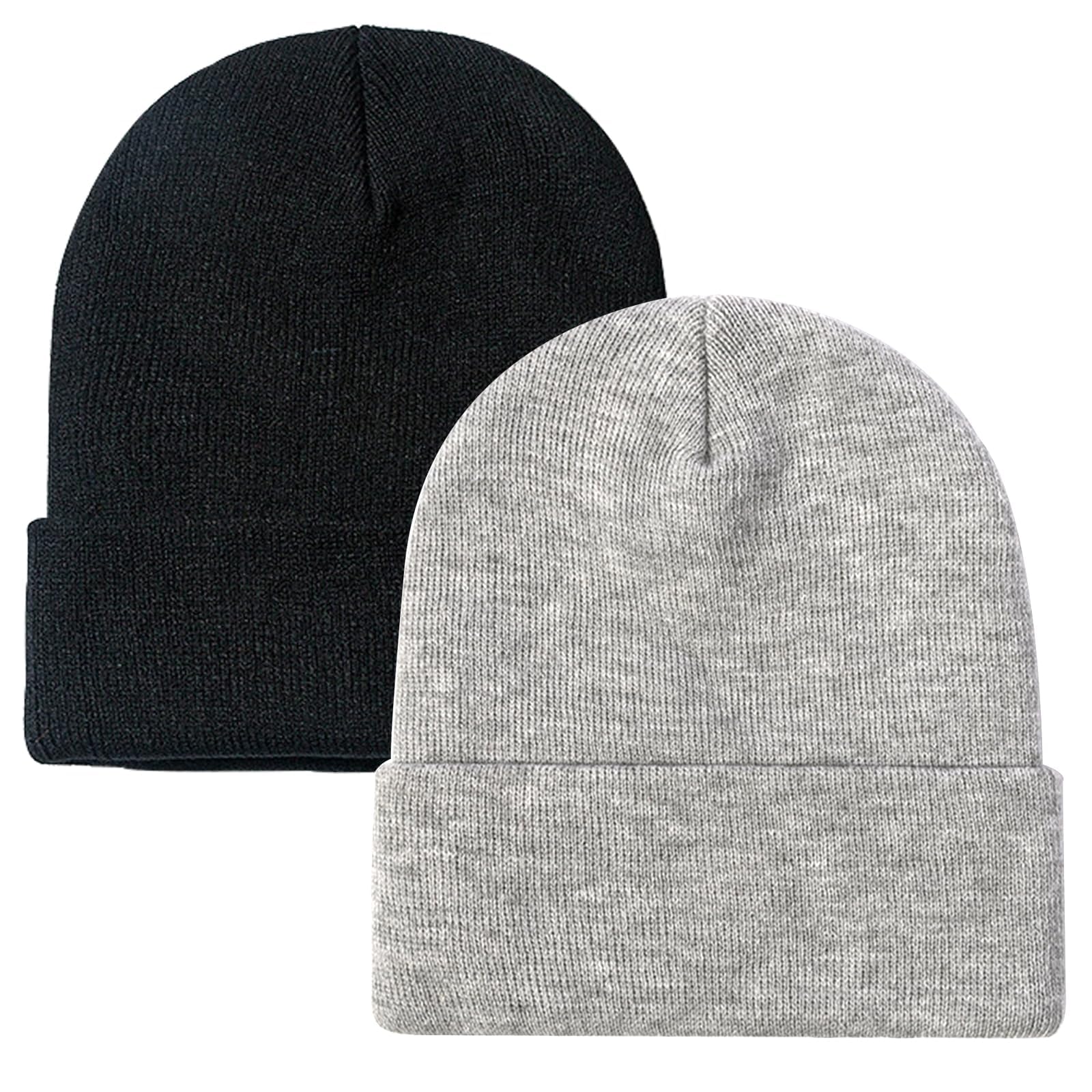 ZOORON Beanie for Men Women Slouchy Winter Beanie Hats Cuffed Skull Caps