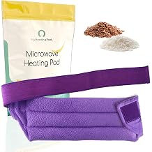Microwavable Heating Pad for Lower Back and Menstrual Cramps - Moist Microwave Heating Pad for Muscles and Joints - Natural Microwave Hot Pack Heat Pad for Lower Back Pain - 1 Pack Purple
